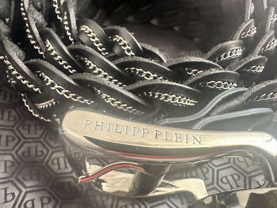 Колан Philipp Plein естествена кожа