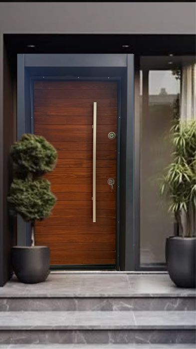 Входна врата за външни условия-Old cedar