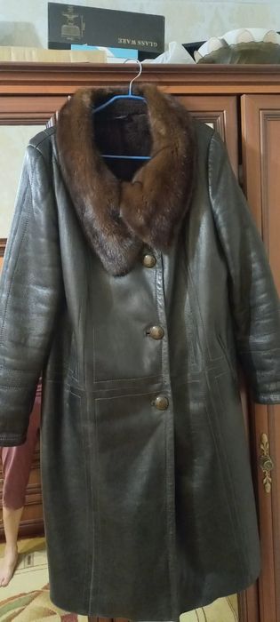 Дубленка с норковым воротником