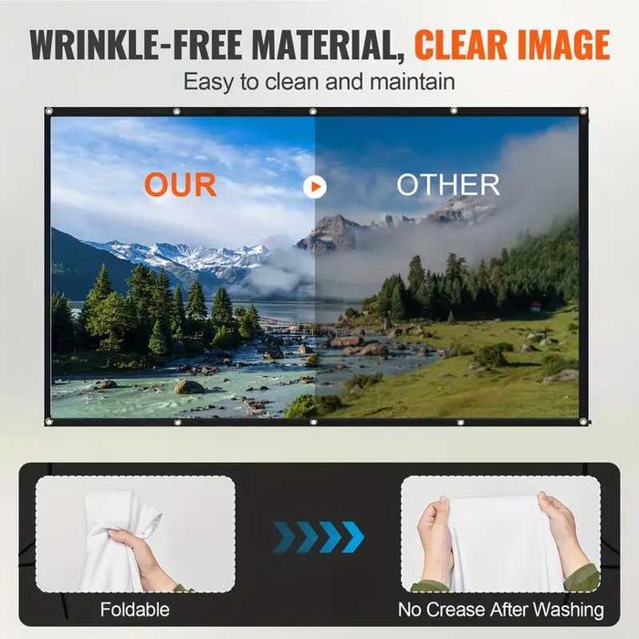 120" Инча Екран за Проектор на ТОП ЦЕНА