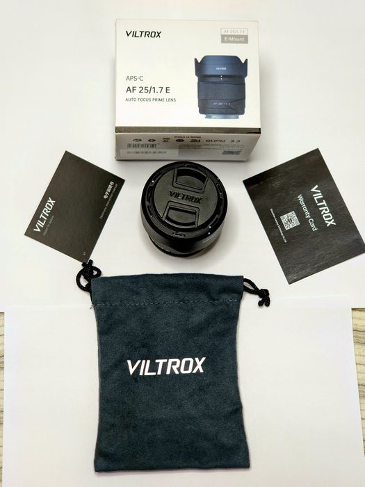 Obiectiv Viltrox 25mm F1.7 Sony E APS-C | Ca Nou | Cutie + Factură | A6400 A6000 A6700 ZV-E10