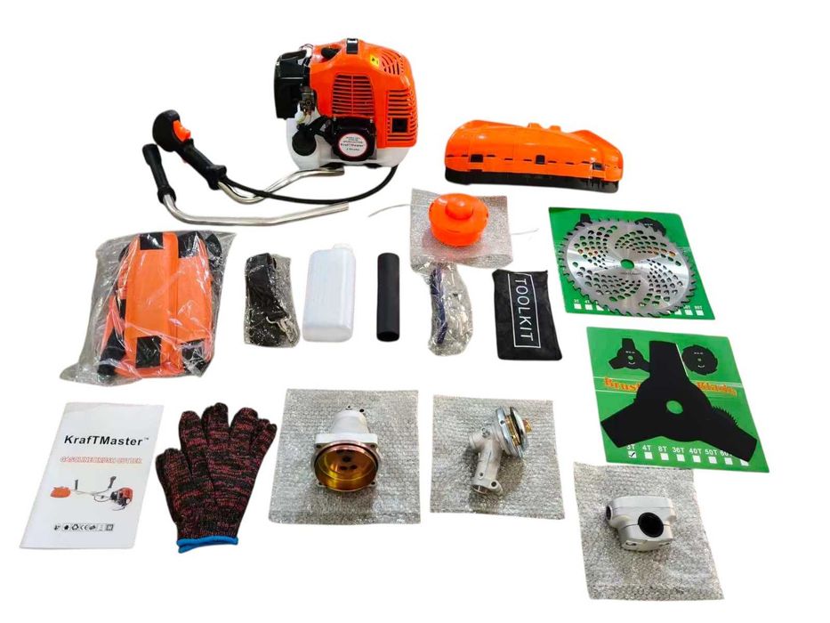Бензинов Тример за трева 2-тактов KrafTMaster 75 куб. + 8 подаръка
