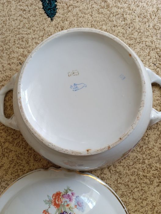 Супница.Дулево. Мейсенский букет