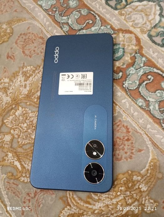 Oppo A 17 три мясяца в использовании состоянии нового срочно продам!!!