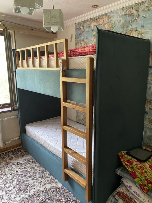 Двухъярусная кровать мягкая200*90