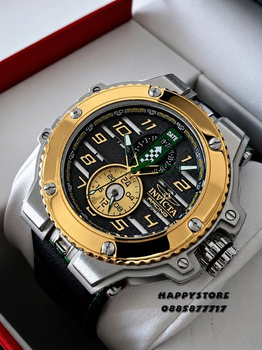 INVICTA Downforce silver/gold 56 mm, Инвикта нов мъжки часовник