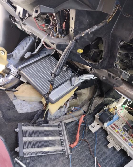 Замена радиатора печки