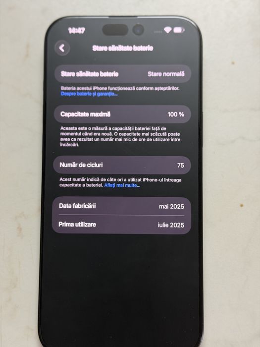 iphone 16 Pro max 512 gb 4 luni vechime. ofer factura