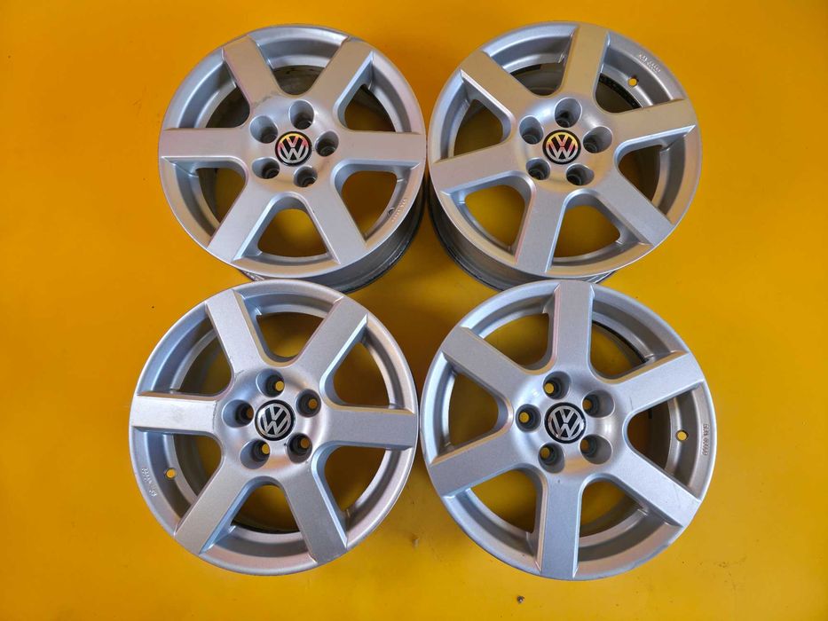 4 Jante Aliaj 5x100 15'' VW Polo Golf 4 6.5J ET 38 !