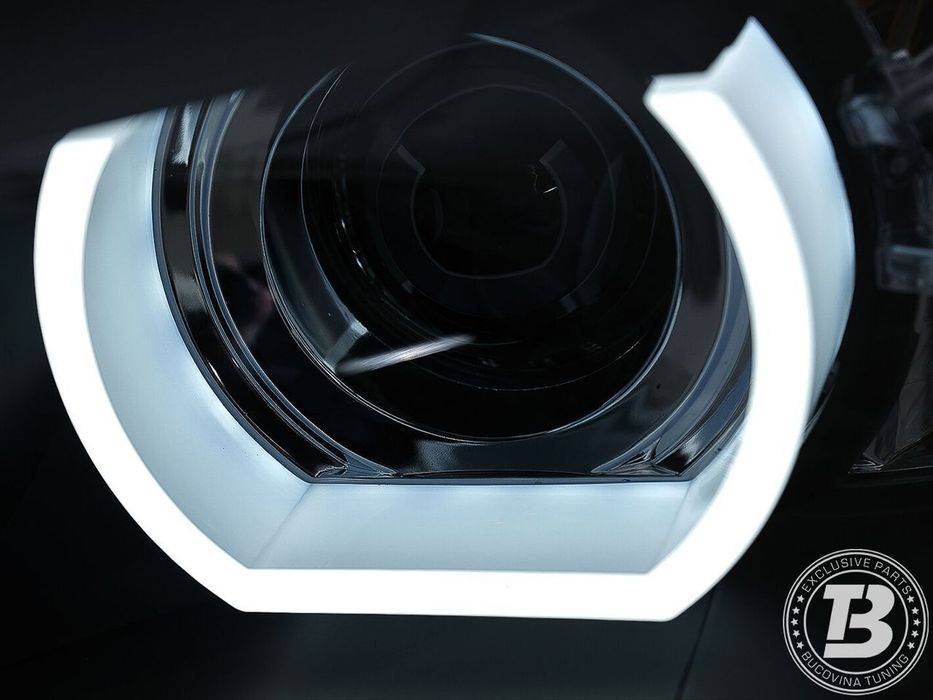 Faruri LED Angel Eyes compatibile cu BMW Seria 3 E90 U LED Design