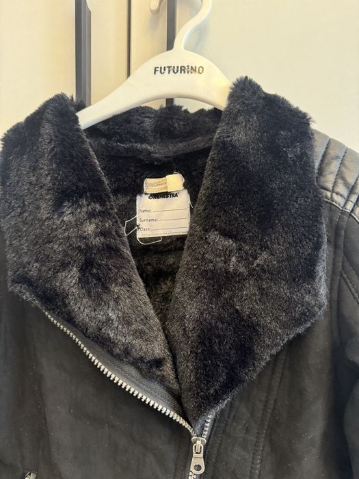 Дубленка замшевая детская