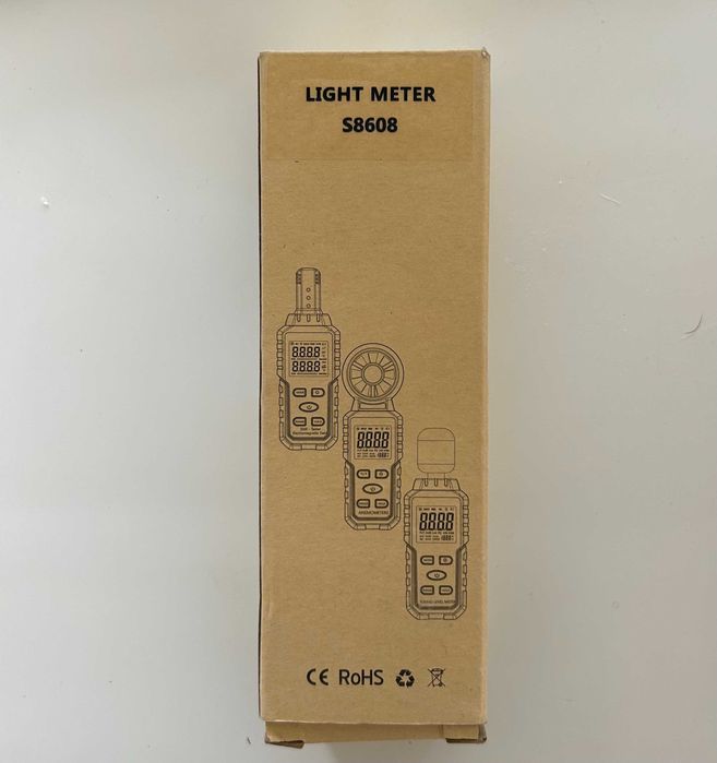 Луксметър, RASK, цифров, 200000 Lux, прецизно измерване, LCD дисплей lux meter device