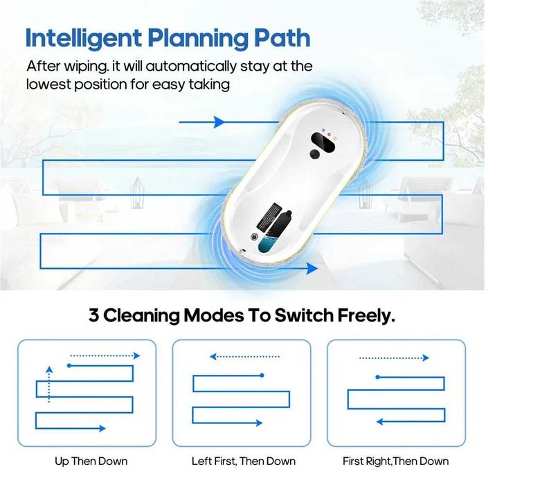 Робот за почистване на прозорци с автоматично пръскане PuRuiKai 309
