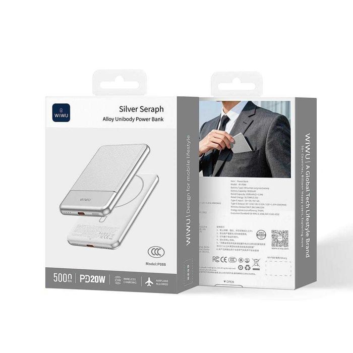 WiWU Стильный PowerBank с Magsafe PD 20W. Есть доставка