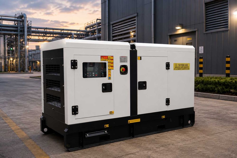50 KVA / 40 KW Шумозаглушени Трифазни Дизелови Генератори с Автоматика