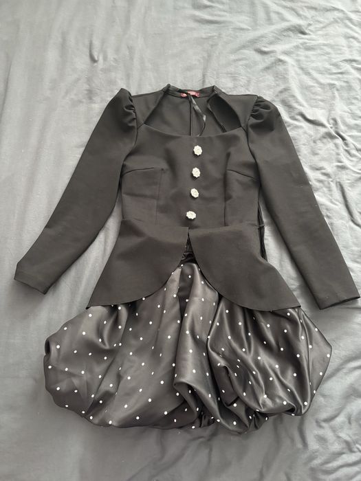 Платье , короткое черное