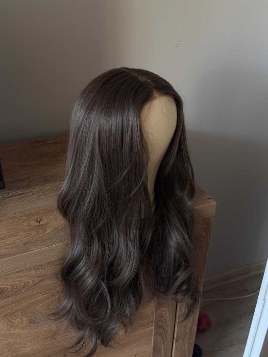 Кафява перука на вълни - Lace Front