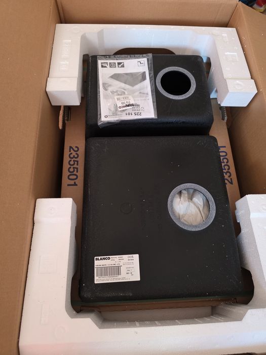 Мивка Бланко - Черна SUBLINE 430/270-U