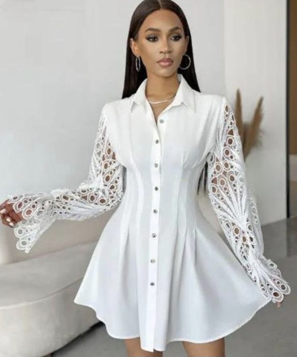 Дамска риза с дантела