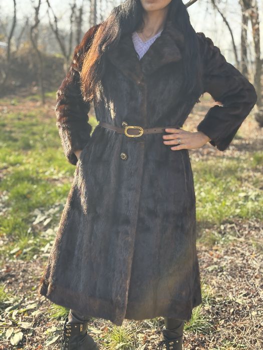 Дълго палто норка