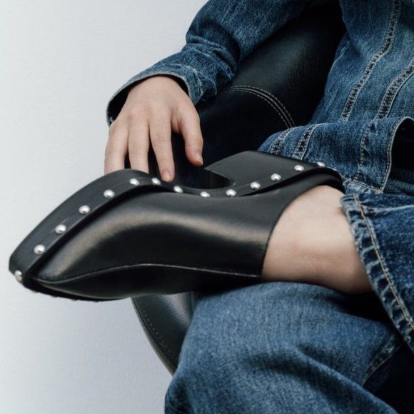 Saboți cowboy Zara leather edition