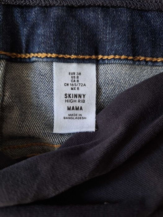 Blugi skinny pentru gravide, marimea 38