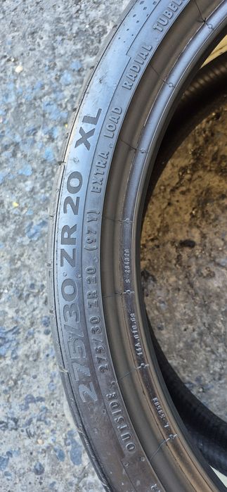4 anvelope vara,fata Michelin 245/35/20,dot 2022,spate Continental  275/30/20,dot 2024.Pretul este pe bucata.