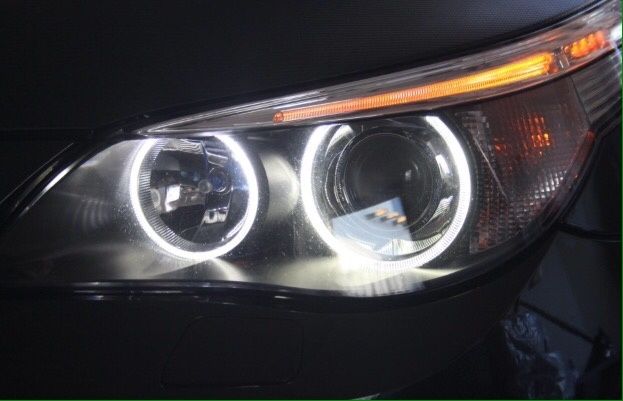 Енджъл айс БМВ Е39 М5 бял BMW E60 M5 до фейслифт 60W 530 М пакет ЛЕД М