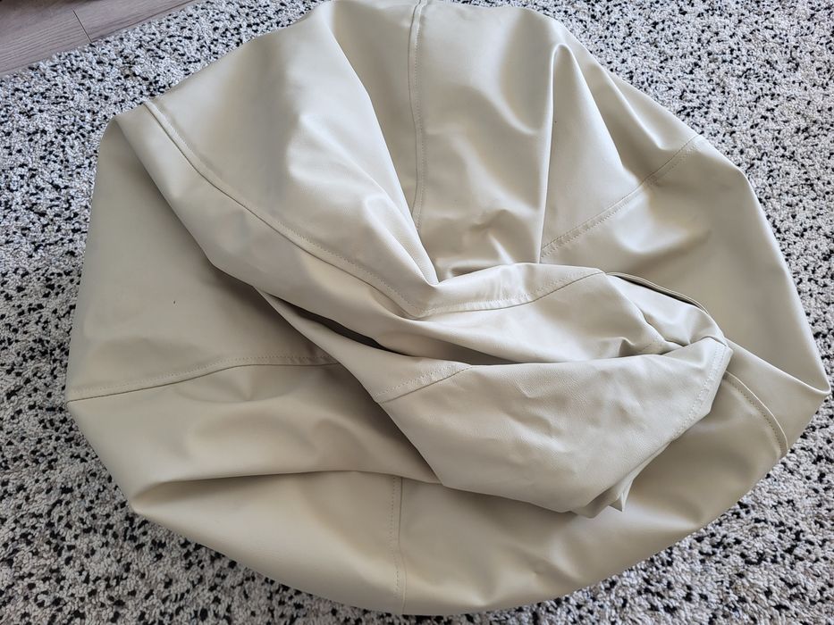 Fotoliu Puf BEAN BAGS, tip para, cu maner, piele ecologica,