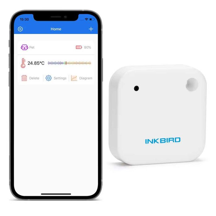 Termometru Bluetooth cu înregistrator de date și funcție de alarmă – interior