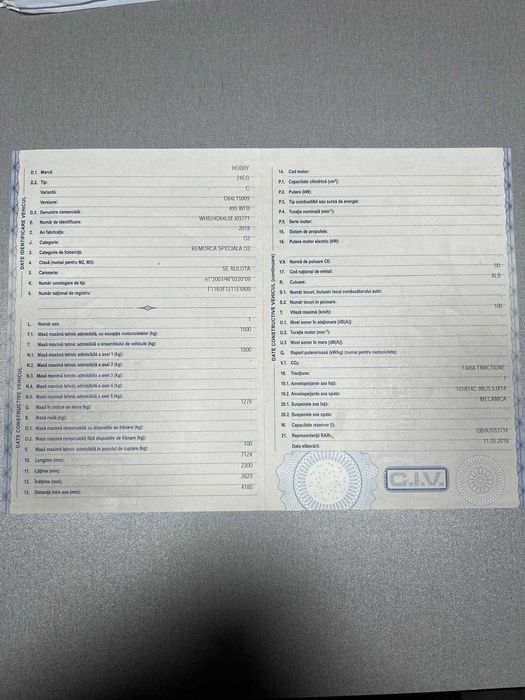 Rulota Hobby 495 WFB EXCELLENT