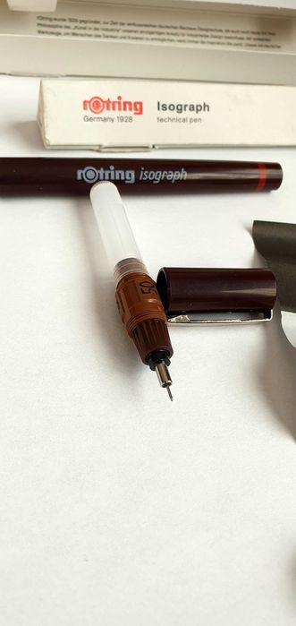 Stilou Isograph Rotring, vârf 0.50 mm - NOU(Germania)