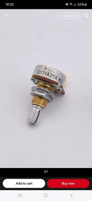 Potentiometru volum zeta- jlp strados cantini eva yamaha bts barbera )