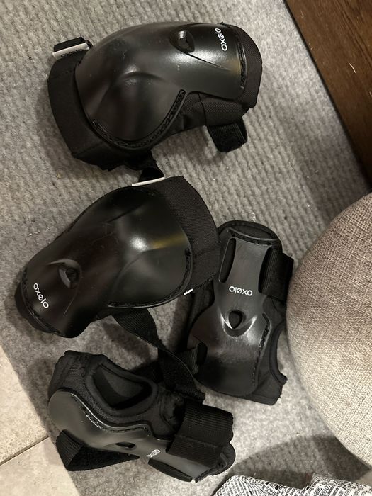 Cască Oxelo + Set Protecții Role Skateboard Trotinetă Copii S