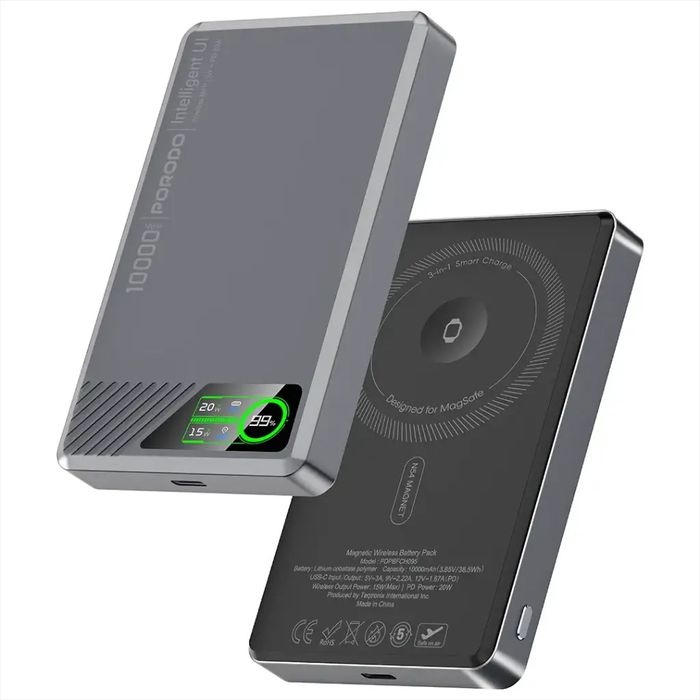 Porodo SlimMag 10000mAh Magnetic Power Bank