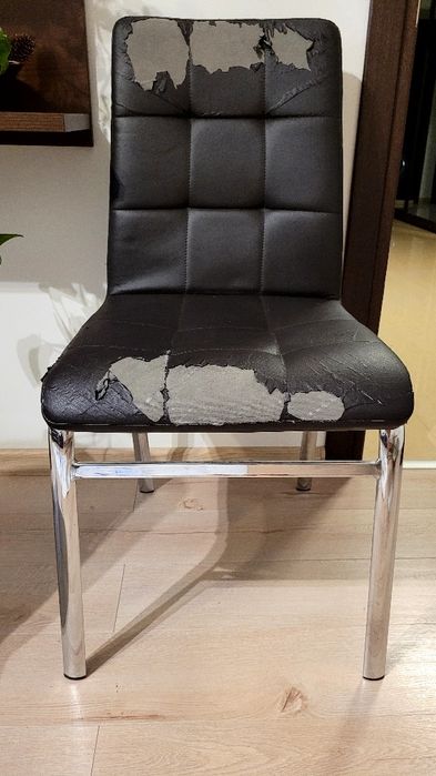 Scaune metalice rezistente – set de 2, ideale pentru recondiționare