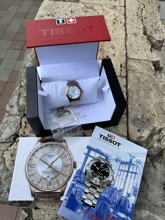 Ceas dama Tissot T Wave Quartz Mother Of Pearl Dial Full Box + zale suplimentare
