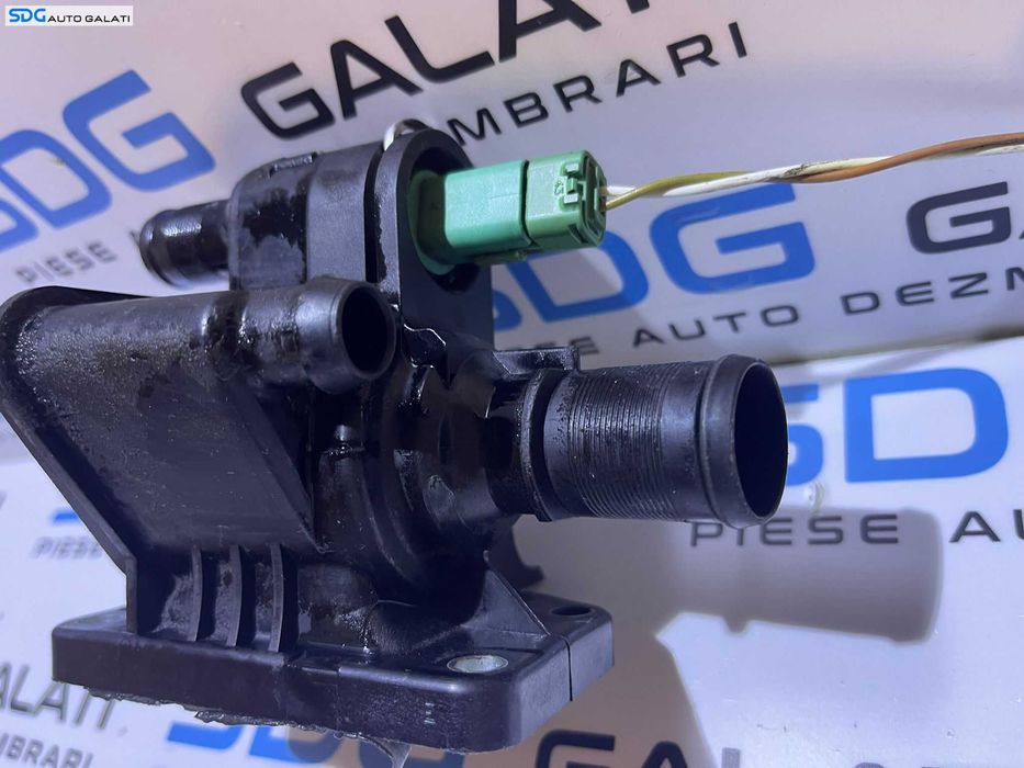 Corp Carcasa Flansa Termostat Senzor Temperatura Apa Motor Citroen Xsara 1.4 HDI 2002 - 2005 Cod 848683C [D0956]