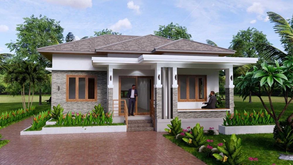 НА ИЗПЛАЩАНЕ - Луксозна сглобяема къща с 3 спални, 81 кв. м