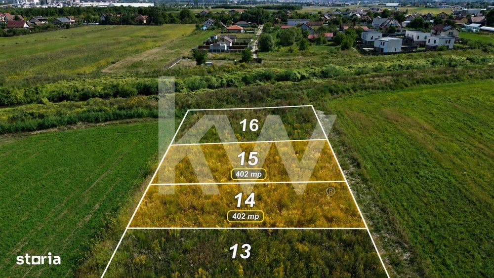 Teren intravilan,402 mp ,Stupini-Brasov.Destinatie gradina de vara si
