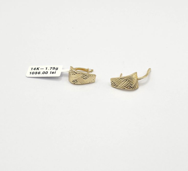 Bijuteria Royal cercei din aur 14k 1.73 gr