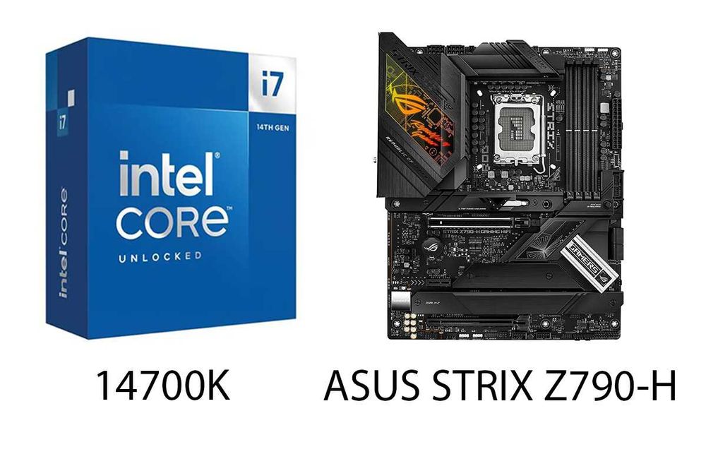 KIT PC: 14700K, ASUS STRIX Z790-H, garantie procesor 4 ani eMag