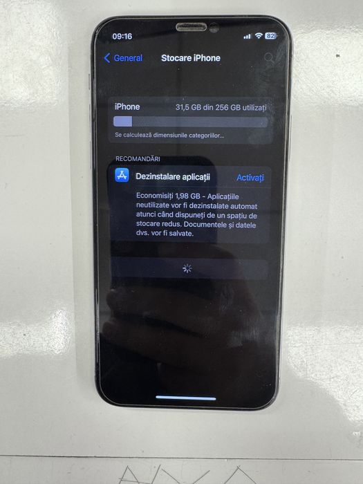 Vand Telefon Mobil Apple iPhone X 256GB White 100% baterie perfect functional!