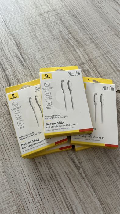 Кабел Baseus Silky USB-C към Lightning 20W – нов, запечатан