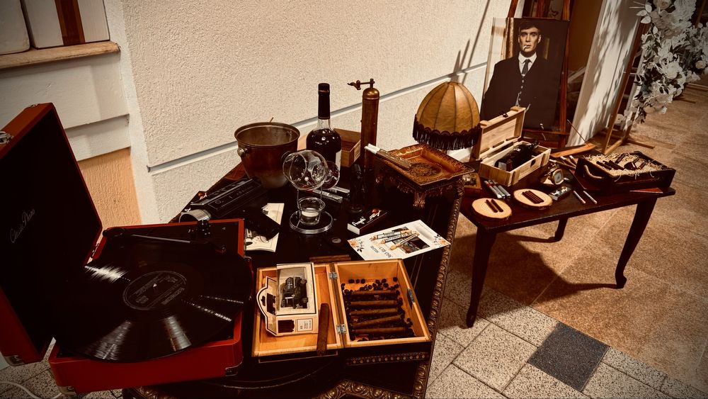 Masina baloane fum Selfie 360 Cabina Foto Oglinda Fum Greu Cigar Bar Photocorner