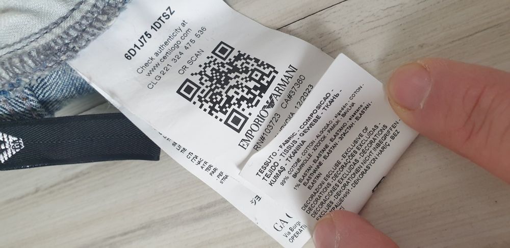 Emporio Armani Slim Fit Mens Size 34 ОРИГИНАЛ Мъжки Дънки!