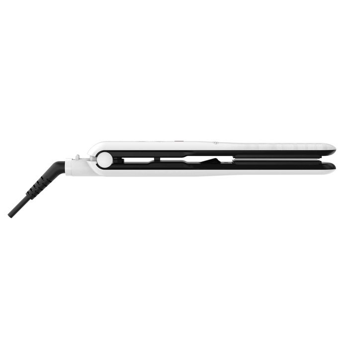 Placa de indreptat parul Rowenta Optiliss SF3210F0, 10 trepte de temperatura, functie straight&curl, invelis ceramic, cablu 1.8m, alb