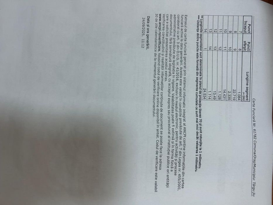Vand 607 mp teren intravilan situat în Tg Jiu, str Libertății