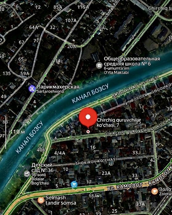 Чирчиқ шаҳрида ховли, Индивидуальнийда, 6.58 сотих