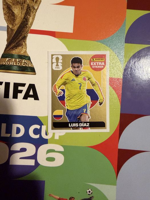 Extra sticker Luis Diaz GOLD